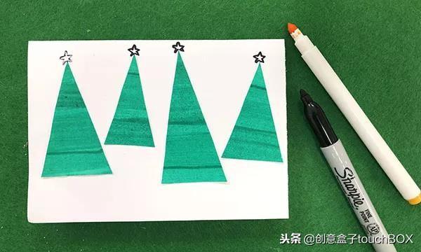 贺卡怎么做简单又漂亮圣诞树（这6种简单手工制作的圣诞树贺卡）(7)