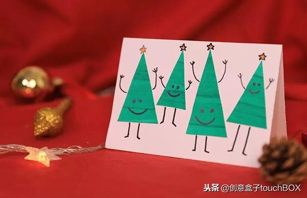 贺卡怎么做简单又漂亮圣诞树（这6种简单手工制作的圣诞树贺卡）(8)