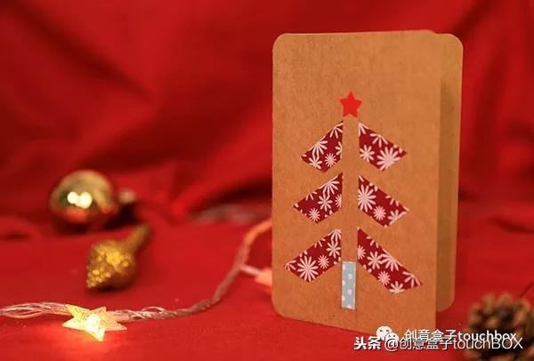 贺卡怎么做简单又漂亮圣诞树（这6种简单手工制作的圣诞树贺卡）(21)