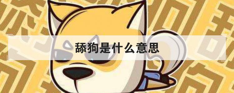 舔狗是什么意思呢,恋爱中的舔狗是什么意思呢