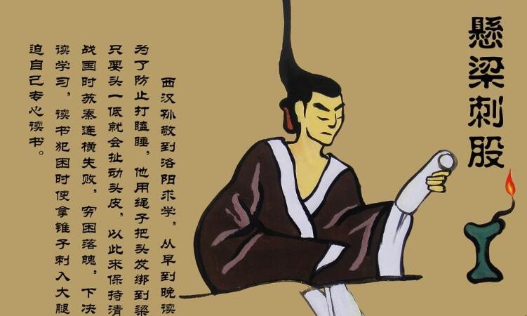 悬梁刺股的故事简短，悬梁刺股的故事和含义 