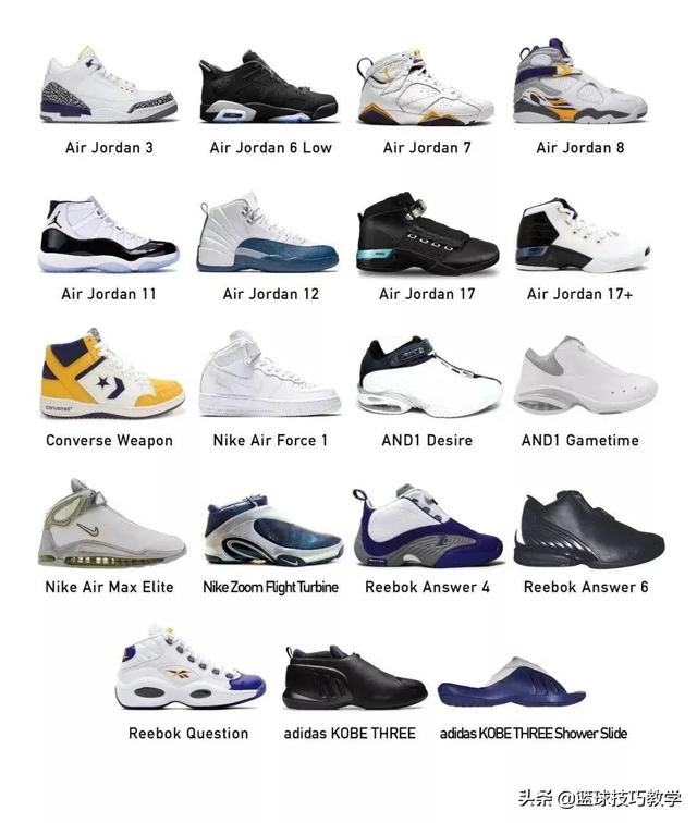 科比的五大经典球鞋（用心之作科比全系列球鞋回顾）(21)