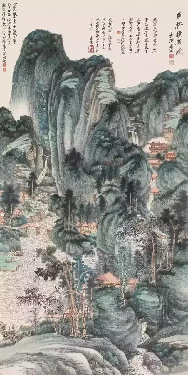 张大千的高清山水画作品赏析(张大千的十大代表作)(15)