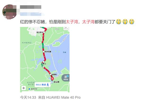 今天杭州高速路上堵车情况怎么样（平均车速3码刚刚）(4)