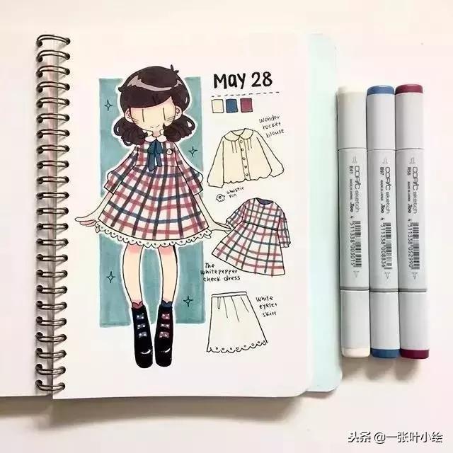 手帐教程少女心简单马克笔（及马克笔入坑指南）(18)