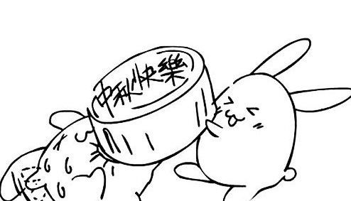 二年级最简单中秋节画,怎么画中秋节绘画图3