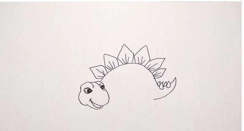 霸王龙简笔画，霸王龙的本领简笔画？图16