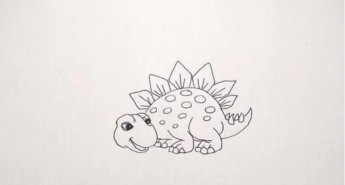 霸王龙简笔画，霸王龙的本领简笔画？图19