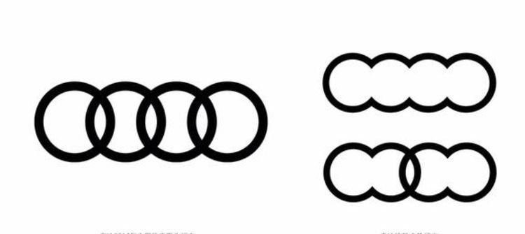 奥迪车标（四个圈）是一笔画嘛