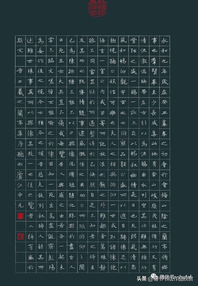 硬笔书法作品欣赏经典（文学名篇硬笔书法作品欣赏）(10)