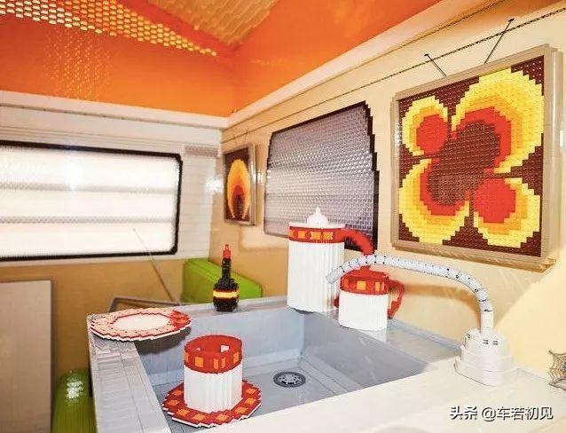 乐高积木大众露营车（乐高用积木复刻大众T2露营车）(5)