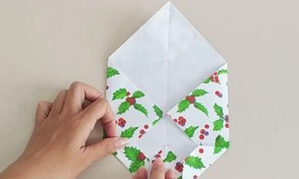 信封怎么折简单又好看,纸信封怎么折图20