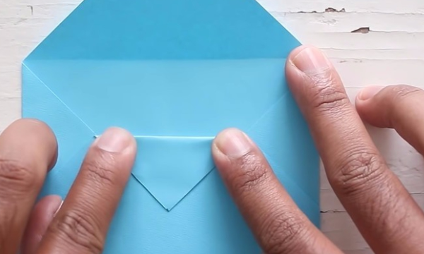 信封怎么折简单又好看,纸信封怎么折图11