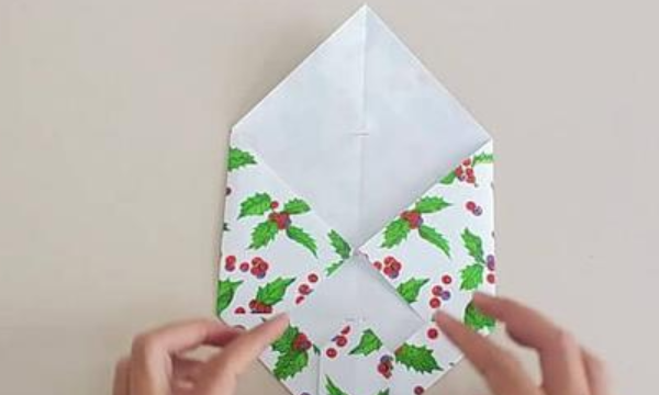 信封怎么折简单又好看,纸信封怎么折图21