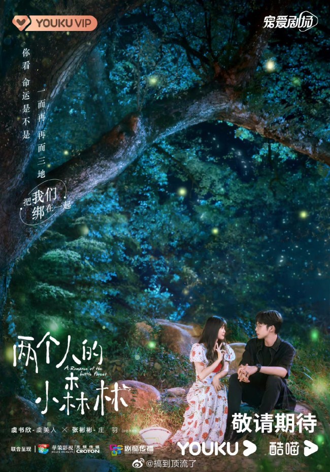 网传两个人的小森林定档9月15 虞书欣张彬彬CP感？