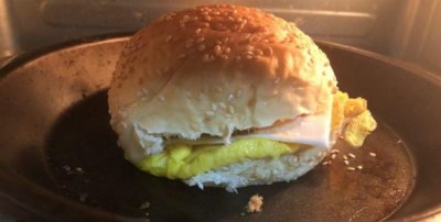 烤箱怎样加热隔夜汉堡,怎么用烤箱加热汉堡包