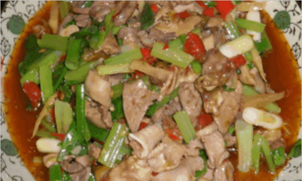 泡椒鸡杂怎么炒,四川泡椒鸡杂的做法图16