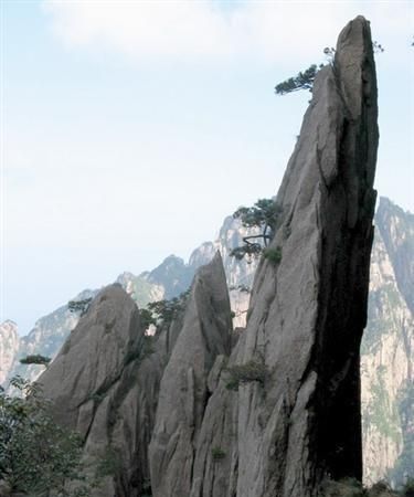 黄山奇石课后三张图片的名称