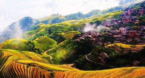 龙脊梯田在广西哪个县,梯田在哪里图1