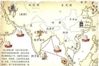 海上丝绸之路途径城市,丝绸之路和海上丝绸之路连接范围?