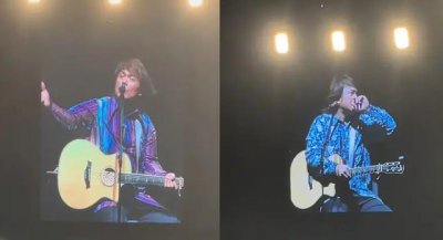 ​伍佰演唱会与歌迷互动：25岁为什么听我的歌呢? 怎么生活有这么多痛苦呢？