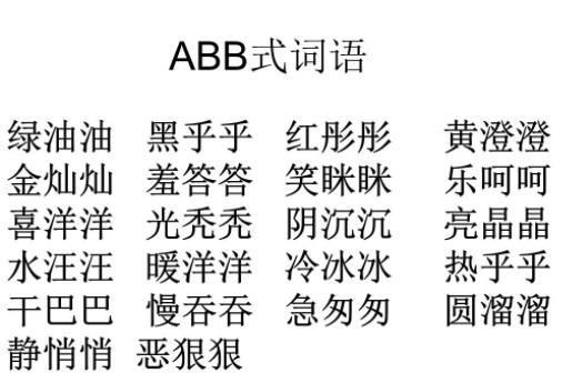 表示很香的abb词语有哪些