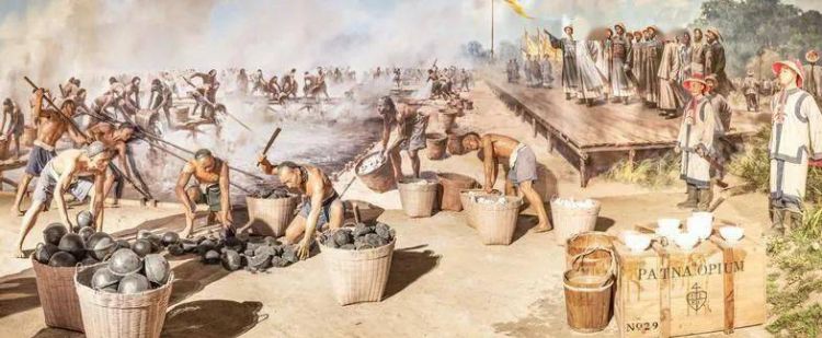 我国近代史上著名的虎门销烟中销毁的是什么