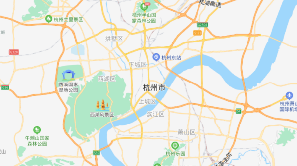 杭州中心位置在哪里,杭州市中心是哪个区图7