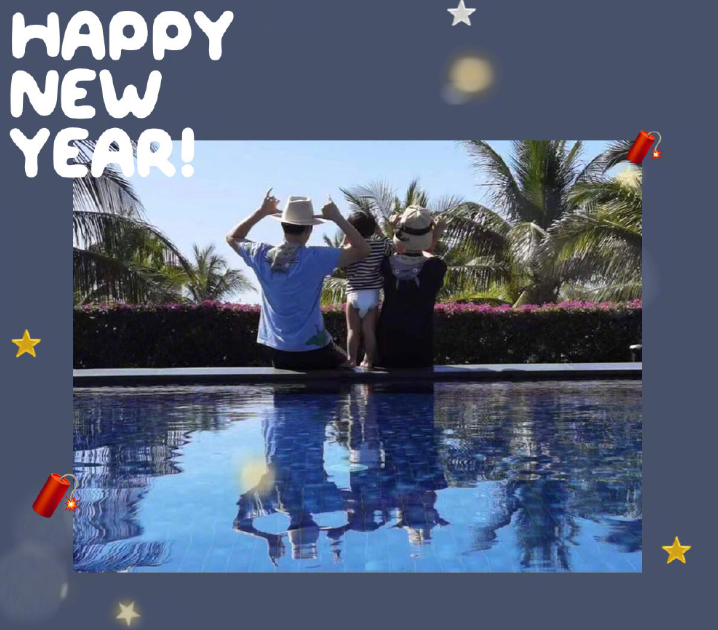 袁弘晒接吻照秀恩爱！扛起儿子毫不费力，张歆艺穿泳衣大秀好身材