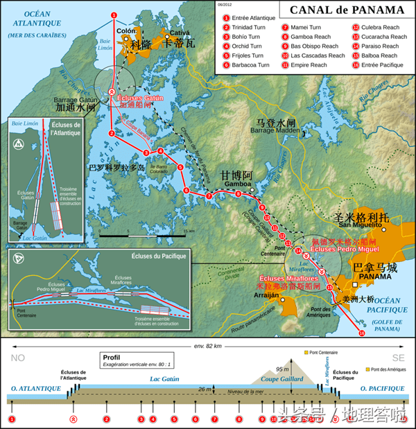 巴拿马海峡的位置(巴拿马海峡是哪两个洲的分界线)