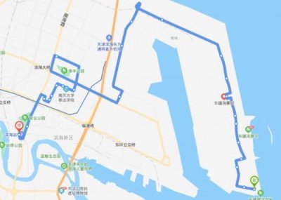 塘沽火车站到外滩公园公交 塘沽火车站到外滩坐几路车