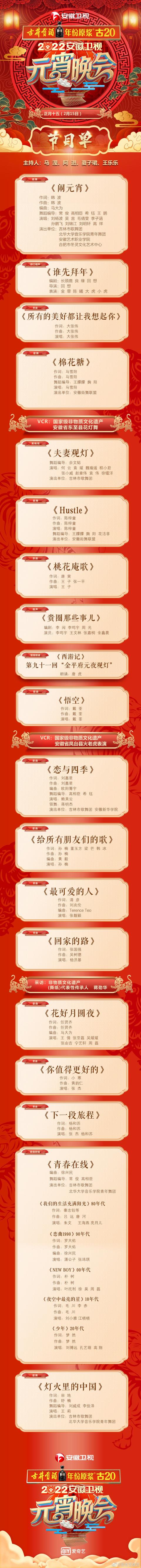 2022元宵节晚会节目名单(2022元宵晚会节目单出炉)(7)