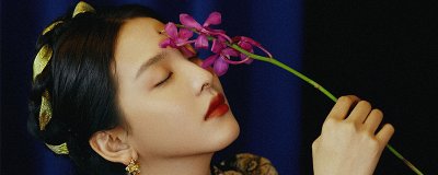 中长发怎么用发带编发