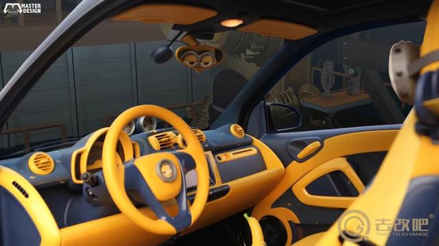 「原创案例」奔驰SMART小黄人限定版改装，让你的座驾放大招！-