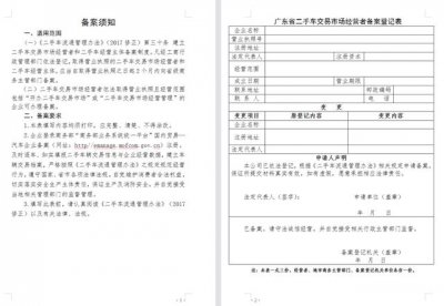 ​二手车交易市场经营者备案如何办理？需要什么条件？提交哪些材料