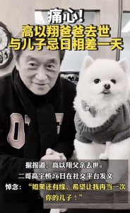 高以翔父亲去世 死因疑曝光:不小心摔了一跤