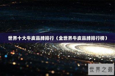 ​世界十大牛皮品牌排行（全世界牛皮品牌排行榜）