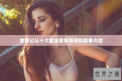 ​世界公认十大超级坦克视频的简单介绍