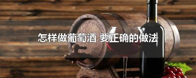 做葡萄酒怎么个做法 葡萄酒什么做法窍门
