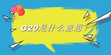 G20是什么意思?