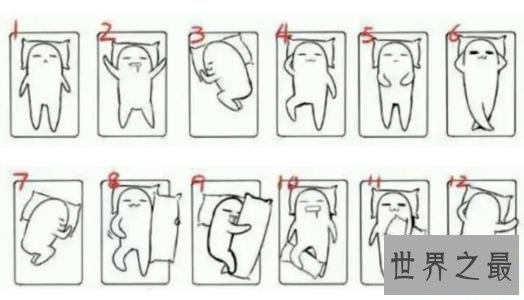 网络疯传的24睡姿图,姿势竟然可以反映出一个人的心理