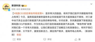 岚图CEO卢放回应“单独考核”:极大鼓励,利于放开手脚大干快干