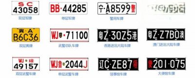 车牌照颜色代表什么意思,车牌颜色的分类