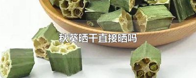 秋葵晒干直接晒吗 秋葵晒干直接晒吗能吃吗
