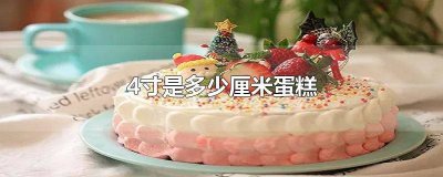 四寸蛋糕多大多少厘米 四寸蛋糕有多大有多少厘米