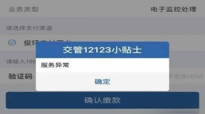 交管12123服务异常是怎么回事,服务异常怎么办