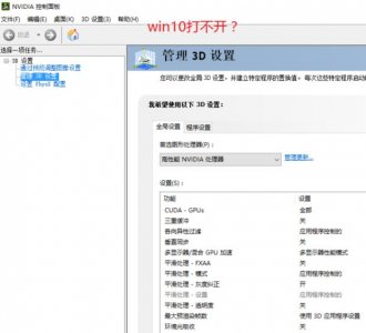 win10 nvidia控制面板打不开怎么办