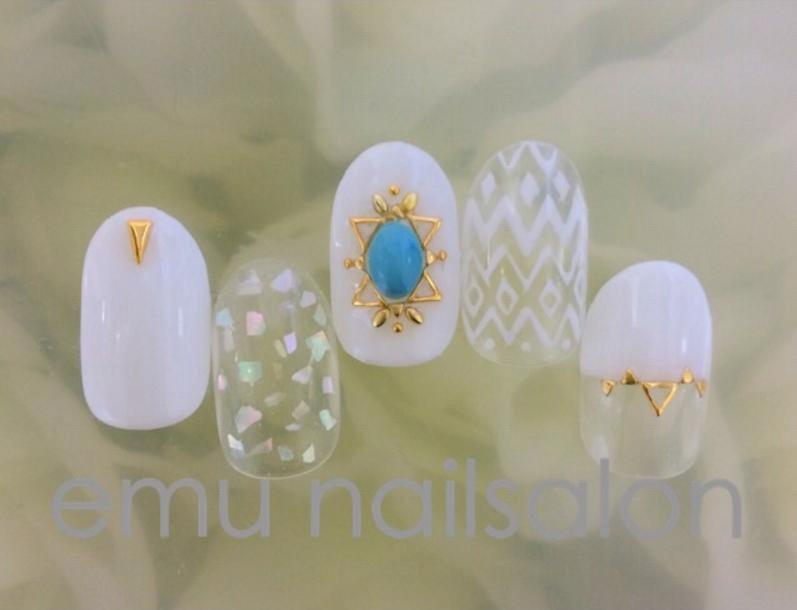 波西米亚风美甲图片欣赏