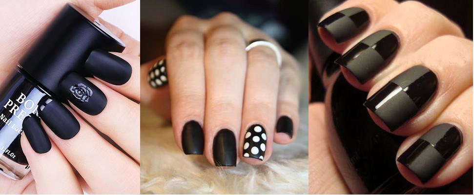 雾黑色美甲图片 雾黑色美甲款式图片