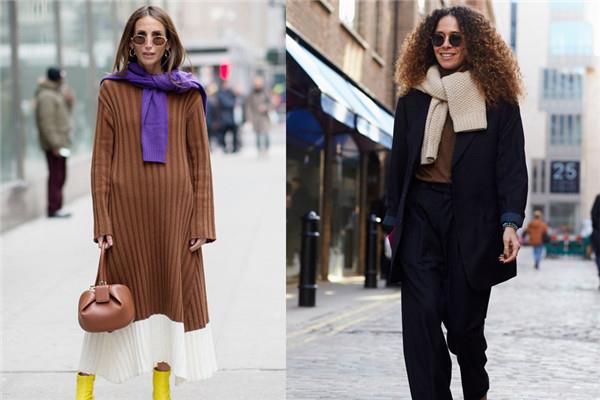 毛衣披着穿搭配图片 毛衣披着穿搭配图片
